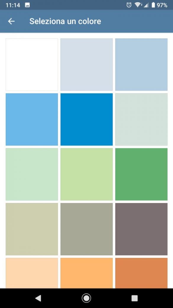 Come nelle precedenti versioni è possibile selezionare un colore come sfondo | Evosmart.it